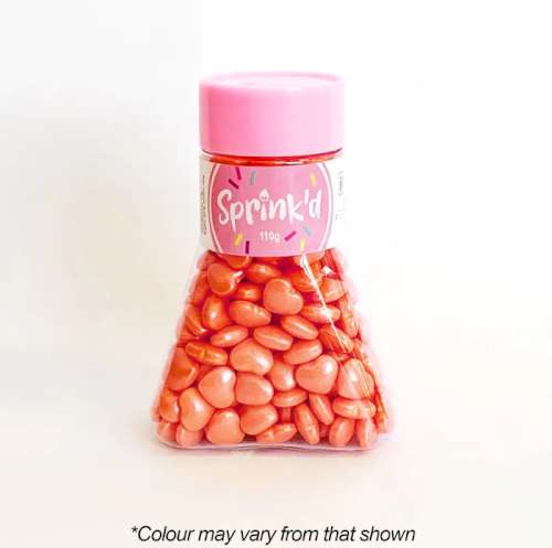 Sprink'd Sprinkles - Hearts Orange